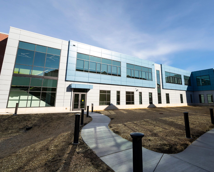 The exterior of the Life Sciences Building