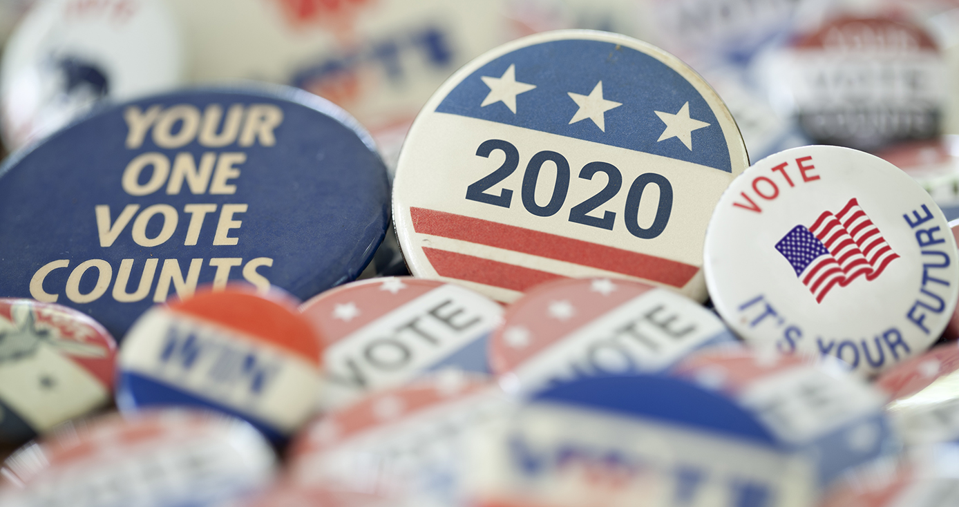 Voting buttons in a pile